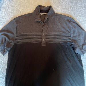 Travis Mathew black and grey polo XL